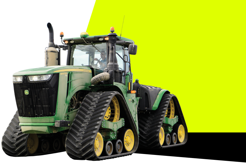 john deer tractor tracks northern plains